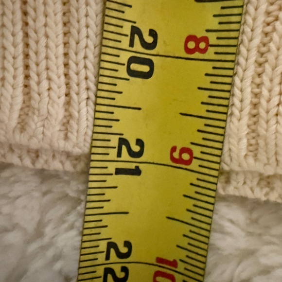 Polo Ralph Lauren Cream Cable Knit Short Sleeve Sweater Heart RL Patch XS - Picture 6 of 7